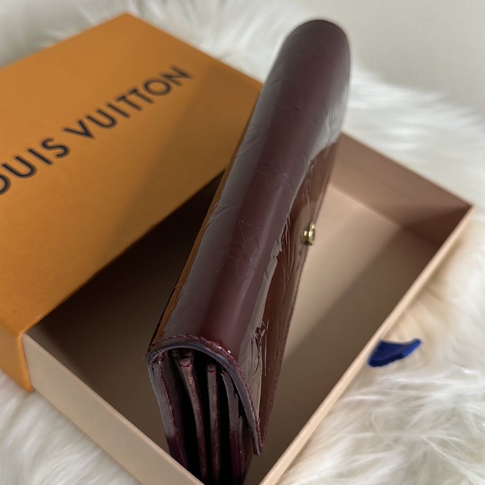 💯 Authentic Louis Vuitton Vernis  Sarah Long Wallet🍀 - Picture 13 of 16